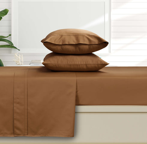 500 Thread Count Egyptian Cotton Sateen Extra Deep Pocket 6-Piece Sheet Set