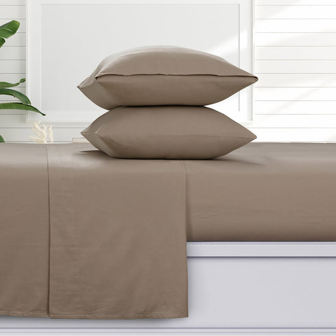 Turkish Flannel Extra Deep Pocket Sheet Set, Solid Colors