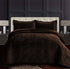 Capri Medallion Velvet Oversized Solid Quilt Set