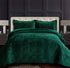 Capri Medallion Velvet Oversized Solid Quilt Set