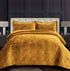 Capri Medallion Velvet Oversized Solid Quilt Set