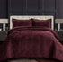 Capri Medallion Velvet Oversized Solid Quilt Set