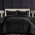 Capri Medallion Velvet Oversized Solid Quilt Set