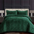 Capri Medallion Velvet Oversized Solid Quilt Set