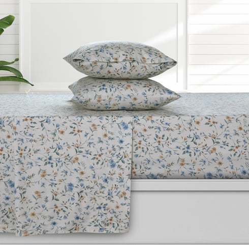 Organic Cotton Sateen 300 Thread Count Deep Pocket Sheet Set