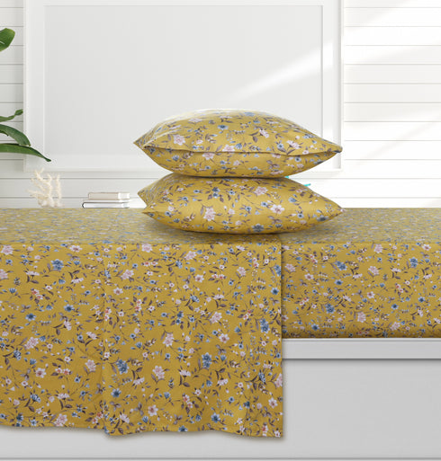 Organic Cotton Sateen 300 Thread Count Deep Pocket Sheet Set