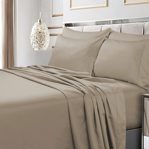 600 Thread Count Egyptian Cotton Sateen Extra Deep Pocket 4-Piece Sheet Set
