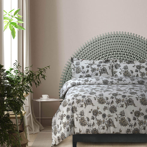 Ayana Floral 170-GSM Flannel Oversised Duvet Cover Set