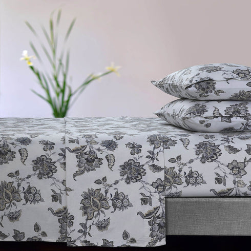 Soft and Cozy Printed Flannel 170-GSM Extra Deep Pocket Sheet Set