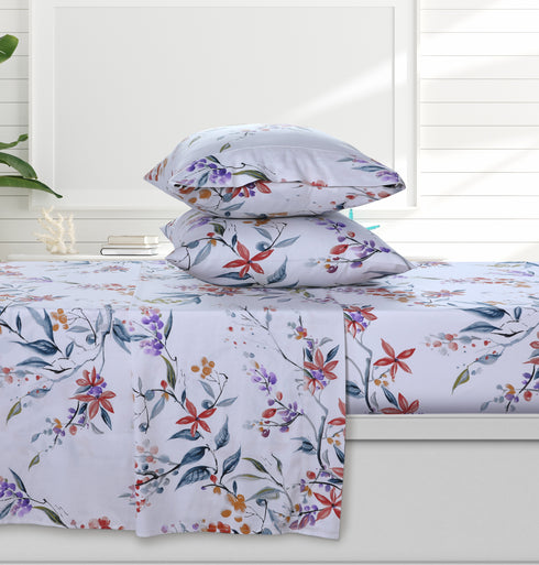 Organic Cotton Sateen 300 Thread Count Deep Pocket Sheet Set