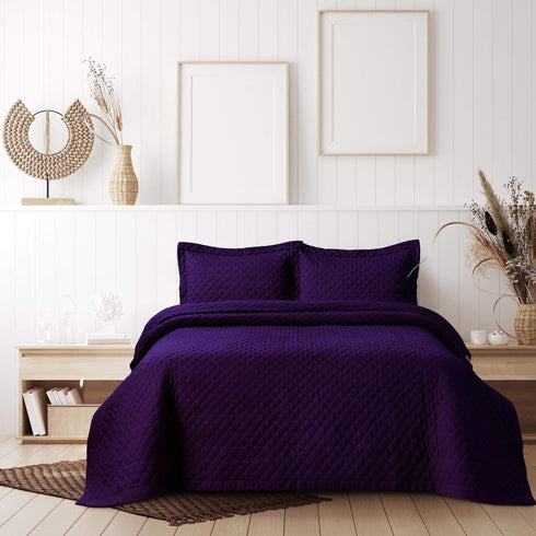 Brisbane Solid Oversized Quilt Set