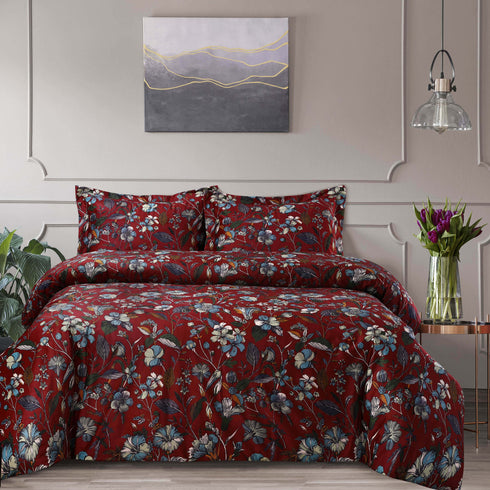 Amara Printed Velvet Oversized Duvet Set
