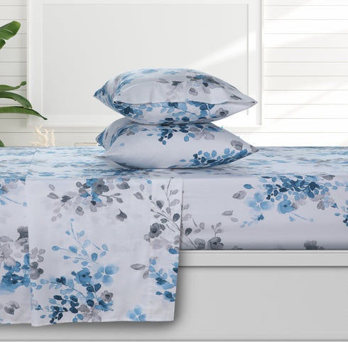 Organic Cotton Sateen 300 Thread Count Deep Pocket Sheet Set