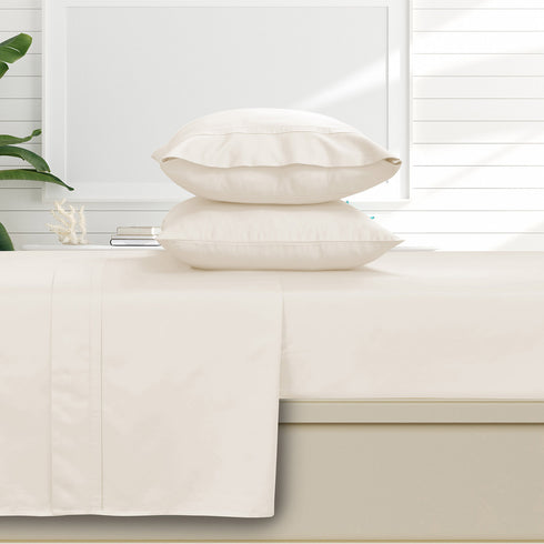 500 Thread Count Egyptian Cotton Sateen Extra Deep Pocket 4-Piece Sheet Set