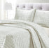 Tribeca Living Florence Velvet 3-Piece Oversized Quilt Set with Shams