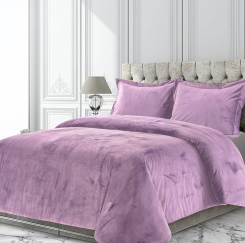 Venice Velvet Oversized Solid Duvet Cover Set