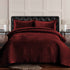 Lugano Honeycomb Velvet Oversized Solid Quilt Set