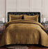 Lugano Honeycomb Velvet Oversized Solid Quilt Set