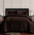 Lugano Honeycomb Velvet Oversized Solid Quilt Set