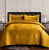 Lugano Honeycomb Velvet Oversized Solid Quilt Set