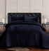 Lugano Honeycomb Velvet Oversized Solid Quilt Set