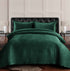 Lugano Honeycomb Velvet Oversized Solid Quilt Set