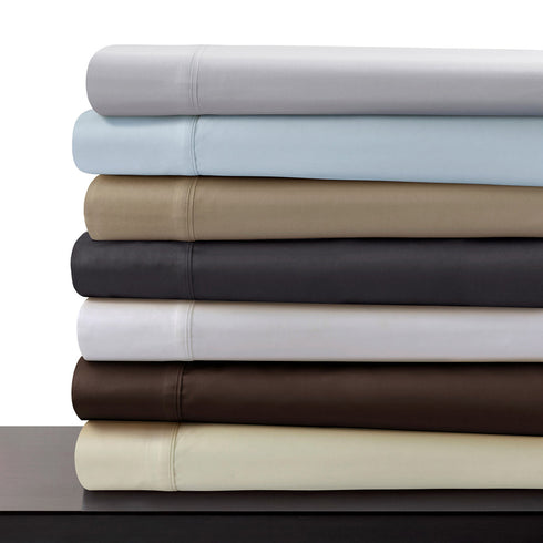 600 Thread Count Egyptian Cotton Sateen Extra Deep Pocket 6-Piece Sheet Set