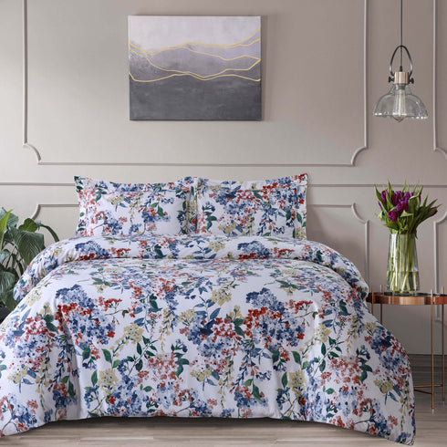 Floris Printed Velvet Oversized Duvet Set