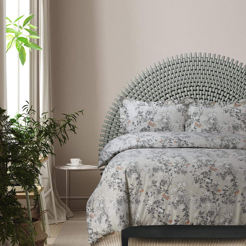 Katy Floral 170-GSM Flannel Oversised Duvet Cover Set