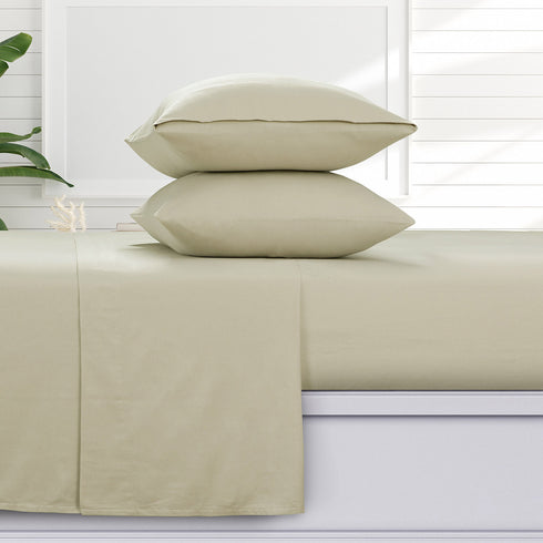 Turkish Flannel Extra Deep Pocket Sheet Set, Solid Colors