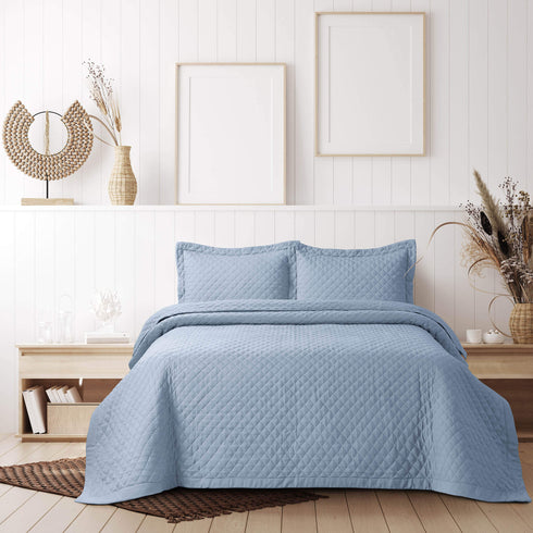 Brisbane Solid Oversized Quilt Set
