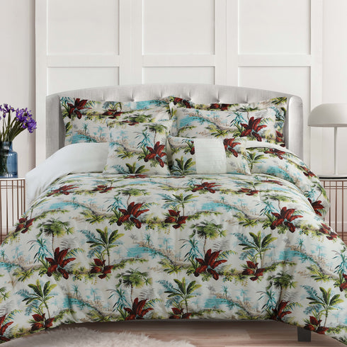 Paradise Island 5-Piece 300 Thread Count Cotton Comforter Set