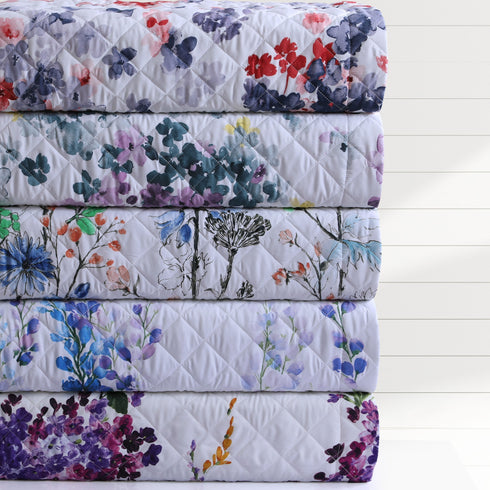 Printed 110-GSM Microfiber Oversized Quilt Set