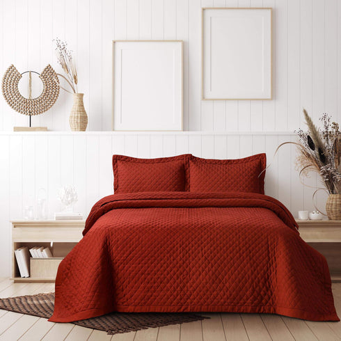 Brisbane Solid Oversized Quilt Set