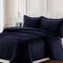 Lugano Honeycomb Velvet Oversized Solid Quilt Set