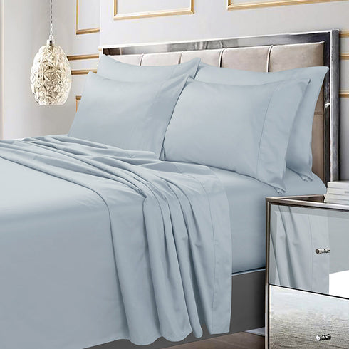 600 Thread Count Egyptian Cotton Sateen Extra Deep Pocket 4-Piece Sheet Set