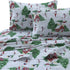 Snowman 170-GSM Flannel Printed Extra Deep Pocket Sheet Set