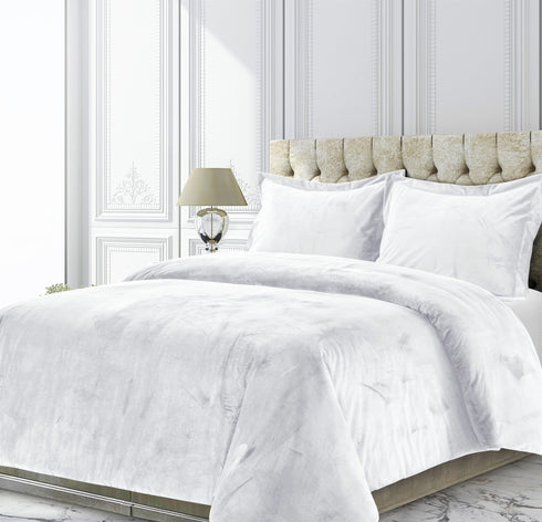 Venice Velvet Oversized Solid Duvet Cover Set