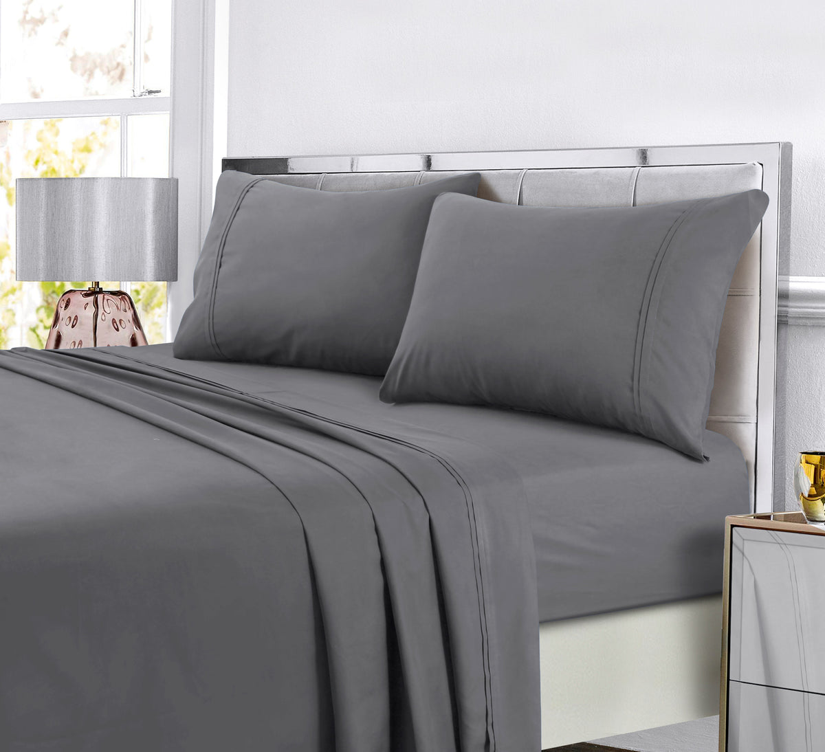 Super Soft Solid Easy-Care Extra Deep Pocket Sheet Set | Ultra Fine ...